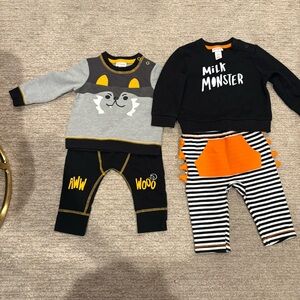 Cat & Jack Halloween Spooky Two Outfit Set - 6-9 Month